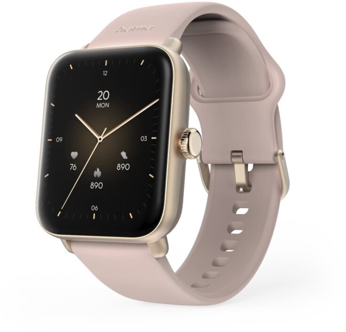 Hama Smartwatch 6010 GPS TFT-Display Telefoonfunctie Waterdicht 1.65 Inch Rosé — afbeelding 1
