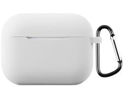 Telestore - hoesje geschikt voor AirPods Pro 3 soft case cover - wit - TPU hoesje Beschermhoes - AirPods Pro 3 Cover - AirPods Pro 3 hoesje - Geschikt voor Apple Airpods Pro 3 - gel hoesje met sleutelhanger