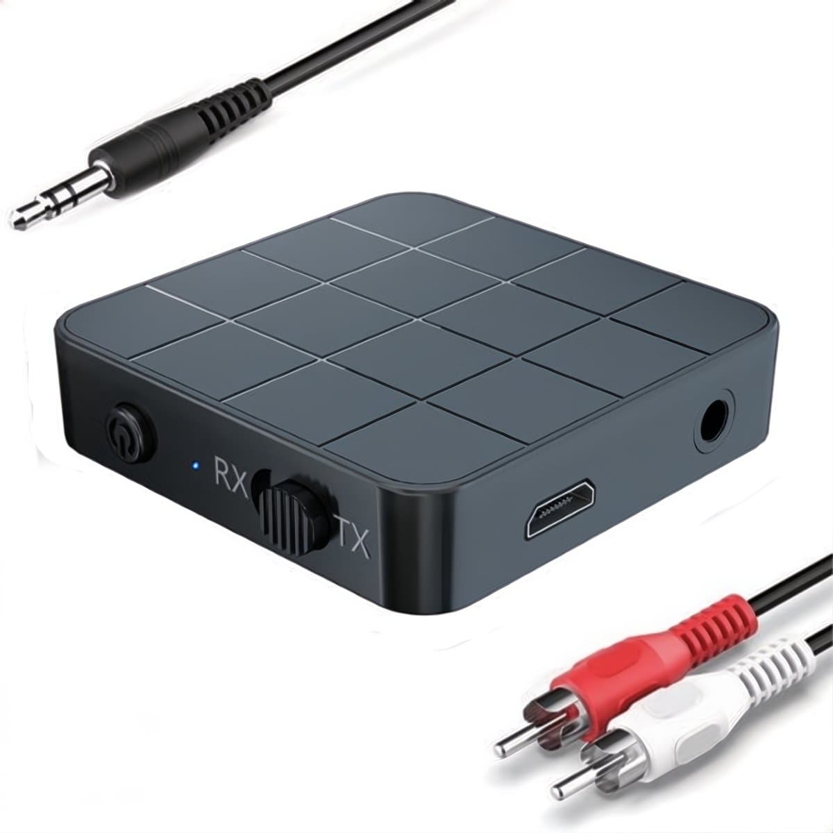 Kbstronics bluetooth transmitter & receiver 2 in 1 - Bluetooth 5.0 en bedraad 3,5 mm jack - Bluetooth Ontvanger - Bluetooth Zender - Bluetooth Transmitter - Bluetooth Receiver — afbeelding 1