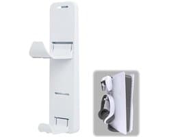 Universele Controller en Koptelefoonhouder - Vouwbare Wandbeugel met 2 Haken voor Gamingaccessoires - Duurzame ABS + Compact Ontwerp (19cm)
