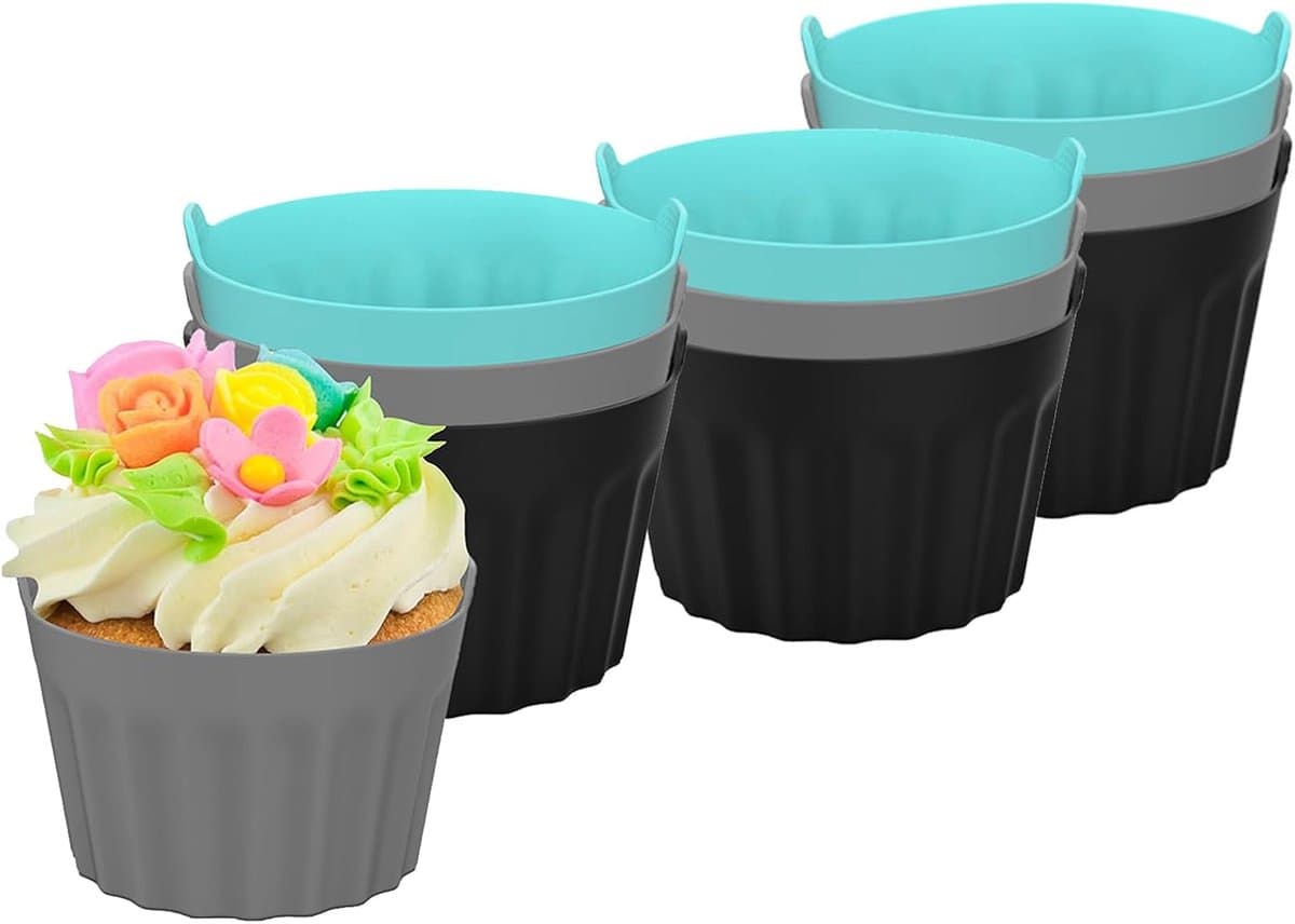 Ramekins voor Air Fryer - Air Fryer Egg Moulds - 9PCS Silicone Muffin Moulds - Muffin Molds — afbeelding 1