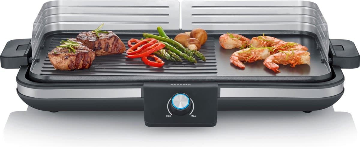 Severin PG 8564, Plancha - Tafelgrill - glad en geribbeld oppervlak - binnen en buiten - 230 °C — afbeelding 1