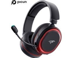 Kofire UG-08S draadloze Gaming headset – Hooftelefoon/Koptelefoon – met Microfoon – Geschikt voor PS4,PS5,PC en Nintendo Switch – zwart