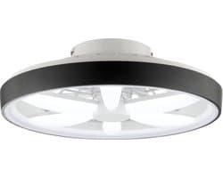 Brilliant Gaiano - Plafondventilator - Met verlichting - Ø 48 cm - LED 48W - Wit en RGB kleuren - Dimbaar - Timer - CCT - Zwart - Zeer stil