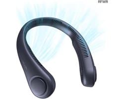 RFWR® Draagbare Halsventilator - Handsfree en Oplaadbaar met 4000 mAh Accu