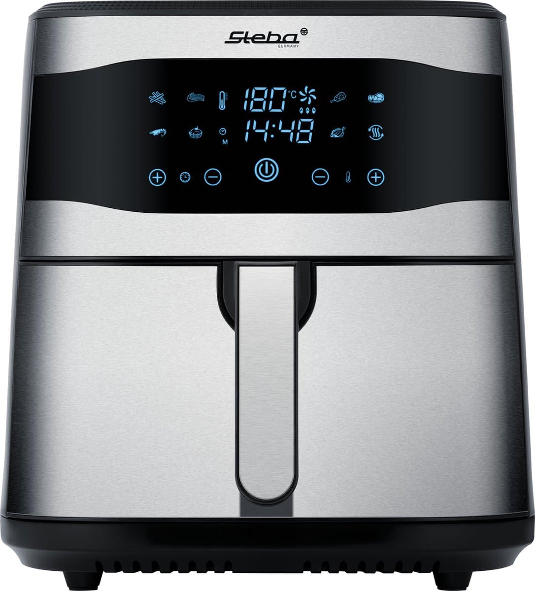 Steba HF8000 - Airfryer - Heteluchtfriteuse XXL - 8 Liter - tot 200°C - 8 automatische programma's - PFAS vrij — afbeelding 1