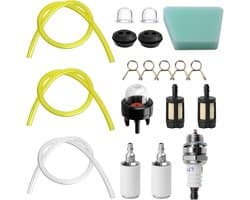 SnelShoppen - Universele Grasmaaier Brandstofslangen Set, 3 Brandstofklemmen, Carburetor Filter Set voor Grasmaaier en Kettingzaag, 3mm, 2mm, Duurzaam