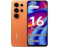 Blackview WAVE 10C Smartphone 16GB(4+12) RAM 128GB ROM Oranje
