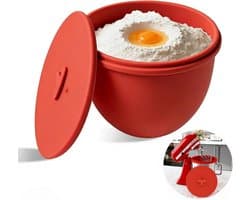 Siliconen Mengkom Inzetstuk - Kom Liner - Keuken Organisatie - Antiaanbaklaag - 4.8 Liter - Rood