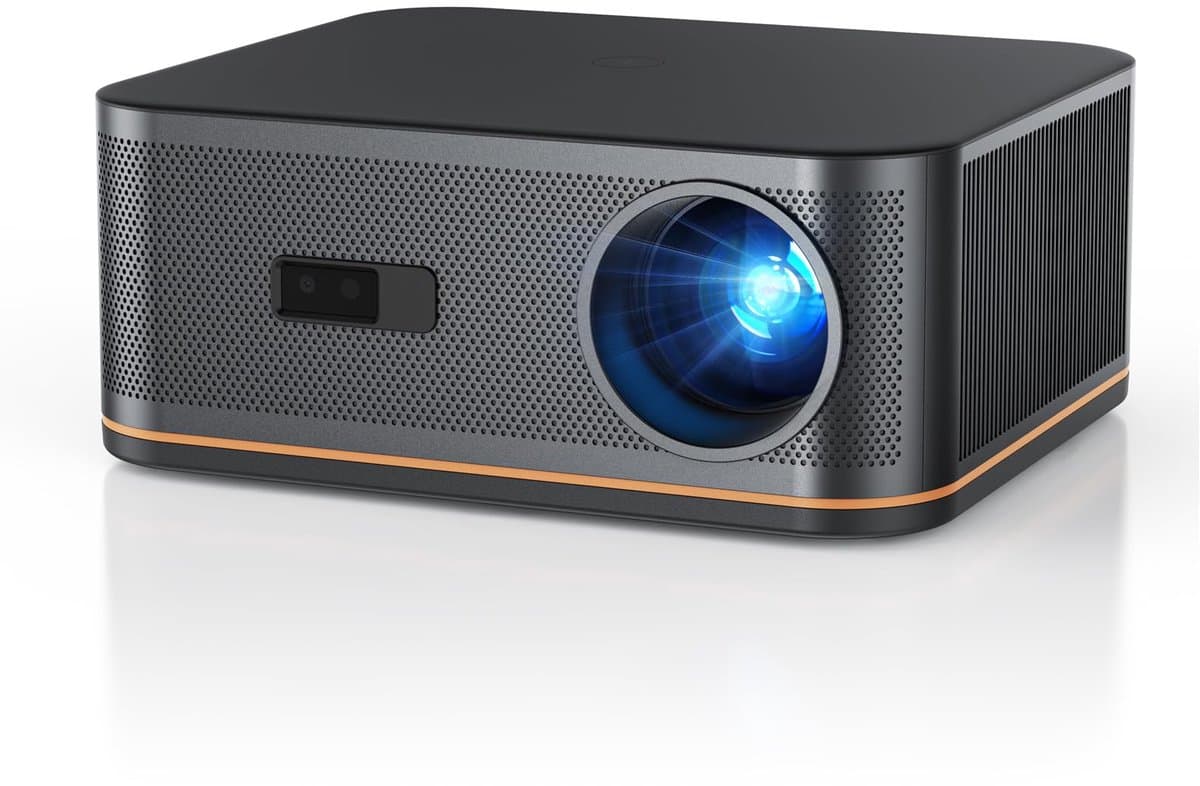 SnelShoppen - 4K Ultra HD Projector met 1500 ANSI, Autofocus, Keystone, WiFi 6 & Bluetooth 5.2, 300” Scherm, 50% Zoom, Compatibel met Mobiel/TV-Stick/ — afbeelding 1