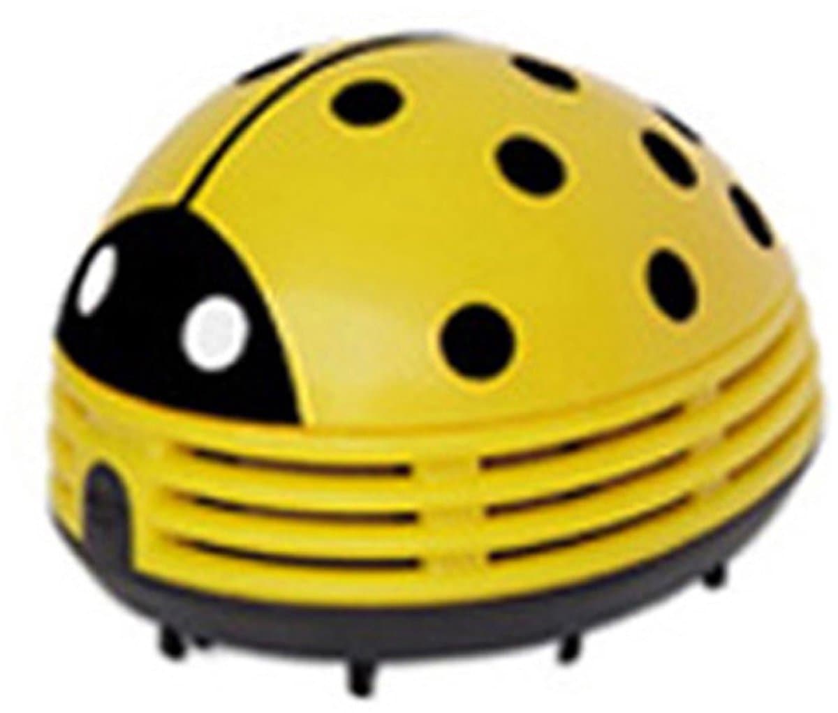 Lieve lieveheersbeestje cartoon mini stofzuiger, draadloze bureaustofzuiger voor hoeken, schattige tafelstofzuiger voor thuis en kantoor,Rood — afbeelding 1