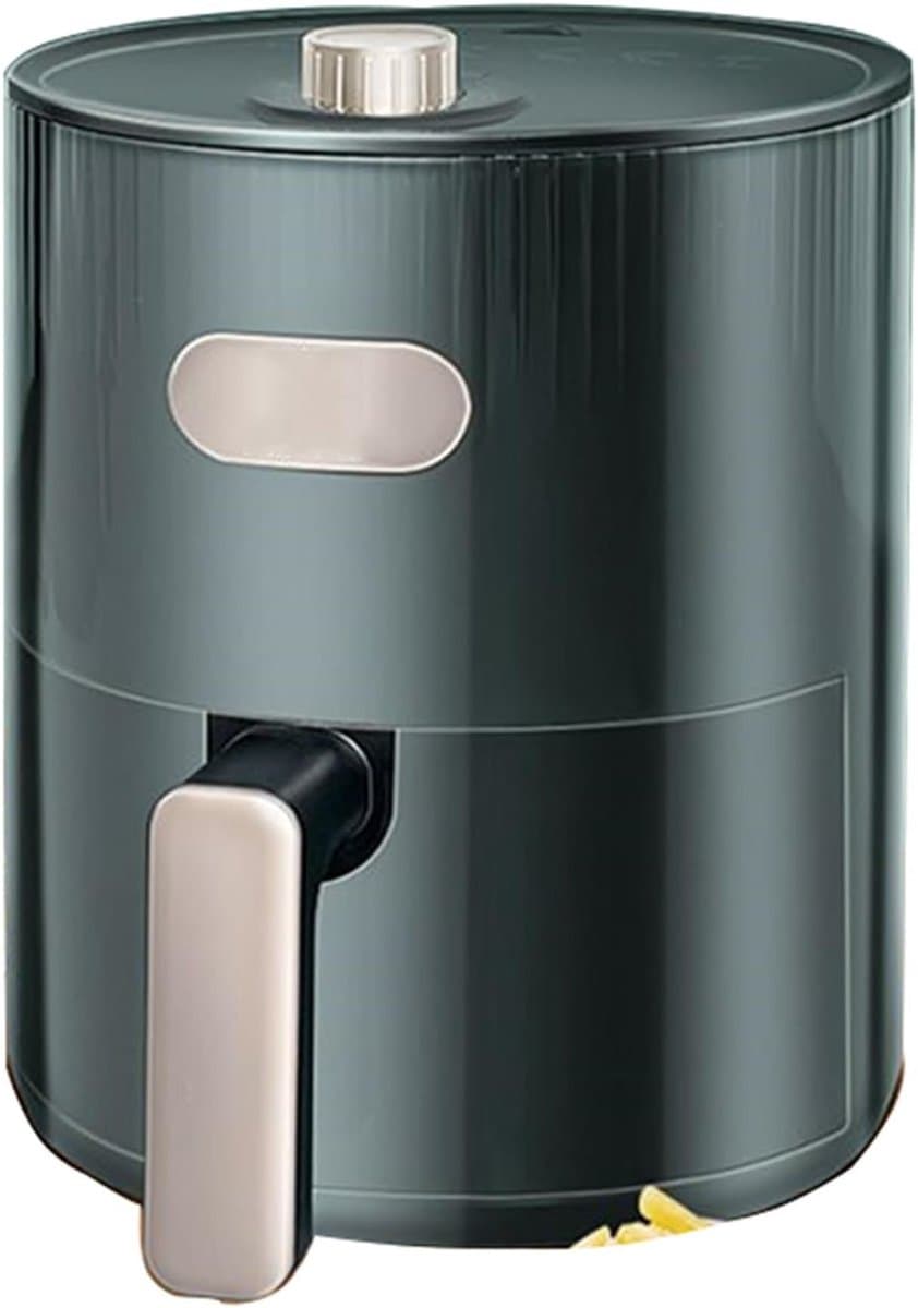 Airfryer met Lade - Olievrije Friteuse - Gezond Frituren - 6 Slimme Programma's - 4 Liter - Wit Groen — afbeelding 1