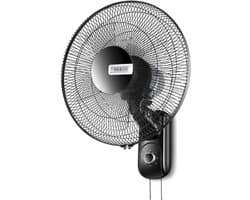 Wandventilator - Muurventilator - Ruimte Koelen - Aluminium Bladen - 40 cm - Zwart