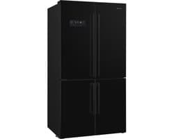 SMEG FQ60NDE - Amerikaanse Koelkast - 572 Liter - Zwart - No Frost - French Door - Vrijstaand