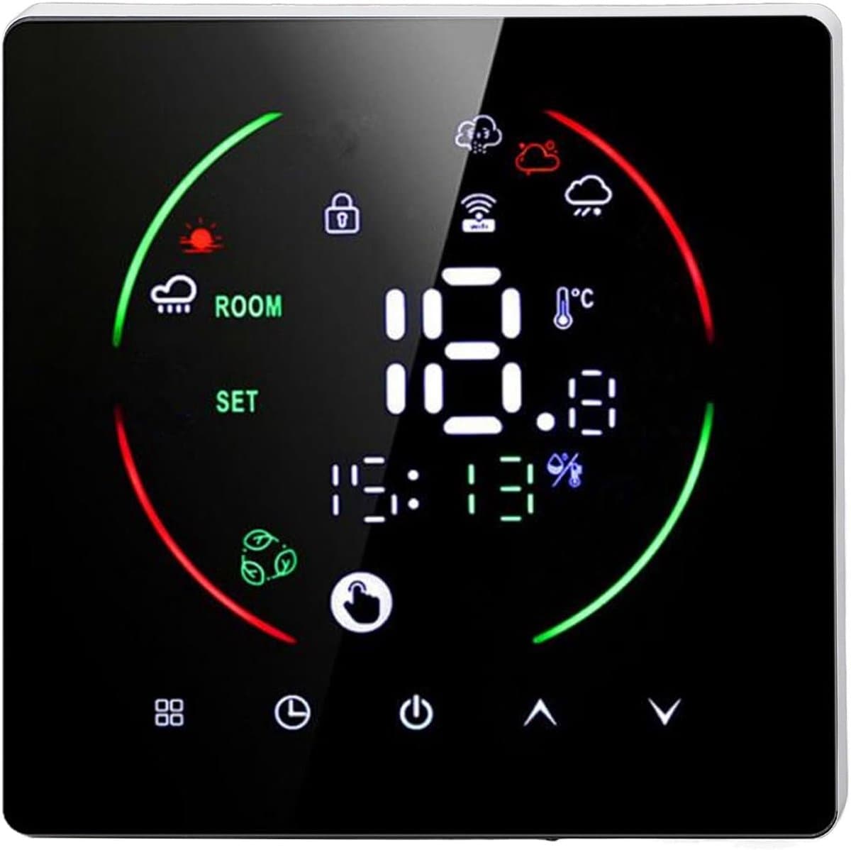 Slimme Thermostaat - WiFi Thermostaat - Energie Besparen - Touchscreen Bediening - 16A - Wit — afbeelding 1