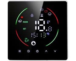 Slimme Thermostaat - WiFi Thermostaat - Energie Besparen - Touchscreen Bediening - 16A - Wit