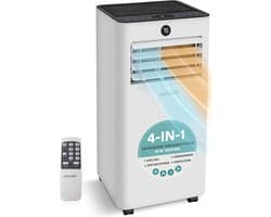 Mobiele Airco - Draagbare Airco - Ruimte Klimaat - 4-in-1 Functionaliteit - 7000 BTU - Wit
