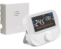 Ketelthermostaat - Verwarmingsthermostaat Regelaar - Comfort Verhoging - App Bediening - 19 x 8 x 3 cm - Wit