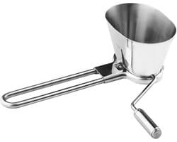 Ui Hakker - Keukenmachine Hakmolen - Groenten Snijden - Roestvrijstalen Ontwerp - 21.5 x 11 x 8 cm - Zilver