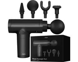SnelShoppen - Picco Massager Pistool - Professioneel Massagepistool voor Spierherstel, Draagbaar, Oplaadbaar, 6 Opzetstukken, Ergonomisch Ontwerp, Zwa