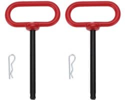Trekhaakpen 3/8 x 4 Inch - Trekhaak voor Aanhangwagens - Trekhaakpennen voor Grasmaaier - Slijtvast Koolstofstaal - Veiligheidsclip met Sterke Klemkracht