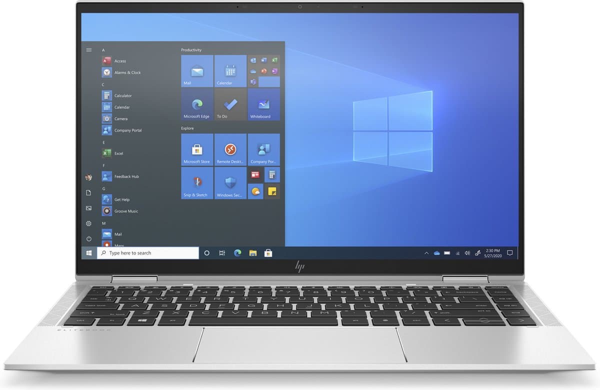 HP EliteBook x360 1040 G8 Intel® Core™ i5 i5-1135G7 Hybride (2-in-1) 35,6 cm (14") Touchscreen Full HD 8 GB LPDDR4x-SDRAM 256 GB SSD Wi-Fi 6 (802.11ax) Windows 11 Pro Zilver — afbeelding 1
