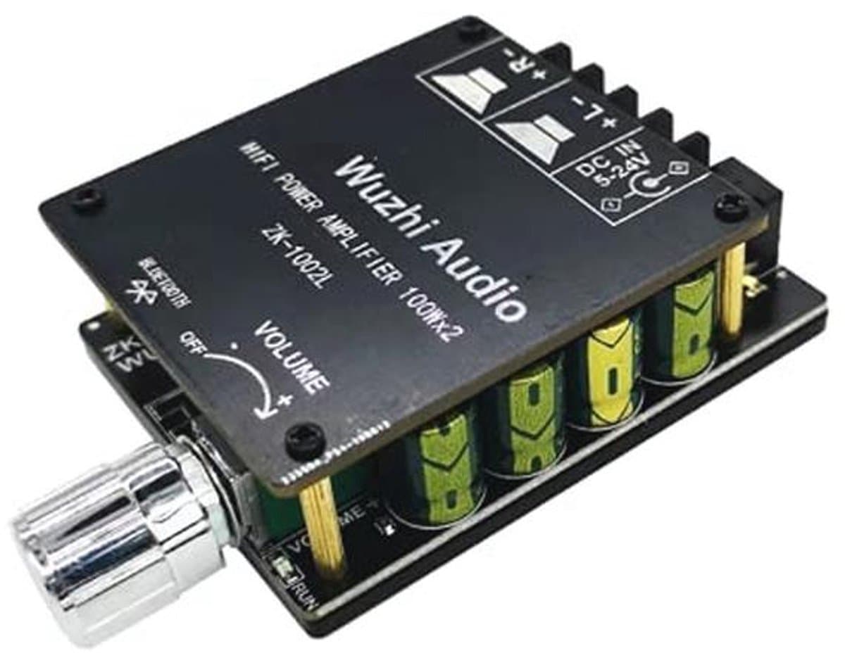 Mini HIFI Eindversterker met Bluetooth 5.0 - 100W High Power Stereo Geluidsmodule — afbeelding 1