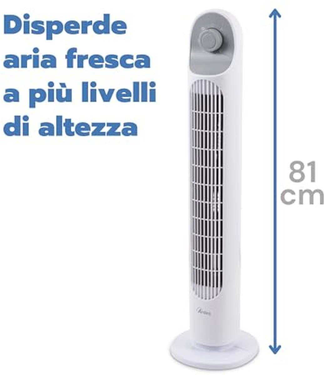 Verticale ventilator 81 cm met 3 snelheden en automatische oscillatie voor efficiënt koelen — afbeelding 1