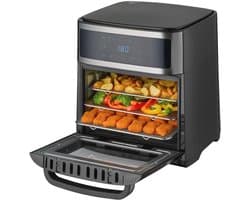 Airfryer Oven 13L met Digitale Besturing en Rotisserie | 8 Programma's | 1700W | Kookruimte met Binnenverlichting