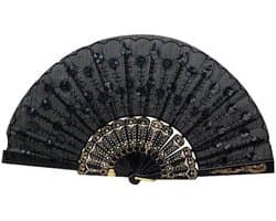 Luxe Vouwventilator met Bloempatroon - Spaanse Stijl Handwaaier voor Feest en Bruiloft