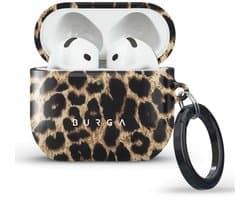 Burga Telefoonhoesje geschikt voor Apple AirPods 4 Telefoonhoesje | Burga AirPods Case Backcover | Schokbestendig AirPods 4 Telefoonhoesje | Anti Shock Proof - Player | Bruin