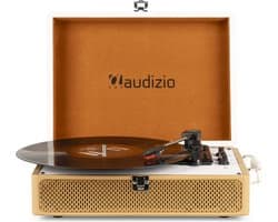 Bluetooth platenspeler met speakers - Audizio RP119 - Model 2025 - Retro platenspeler - Goud/Wit