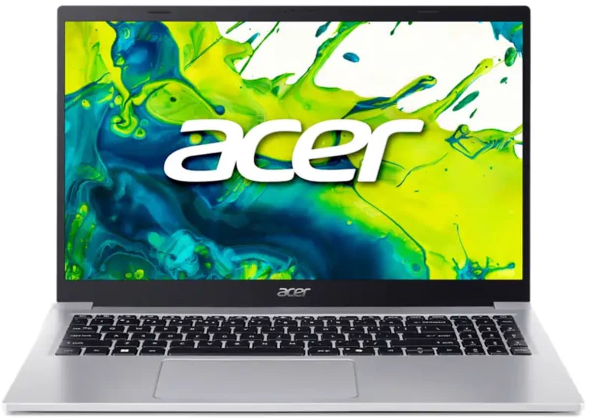 Acer Aspire Lite AL15-33P-3097 Intel Core 3 N355 Laptop 39,6 cm (15.6") Full HD 8 GB DDR5-SDRAM 512 GB SSD Wi-Fi 6 (802.11ax) Windows 11 Home Zilver — afbeelding 1
