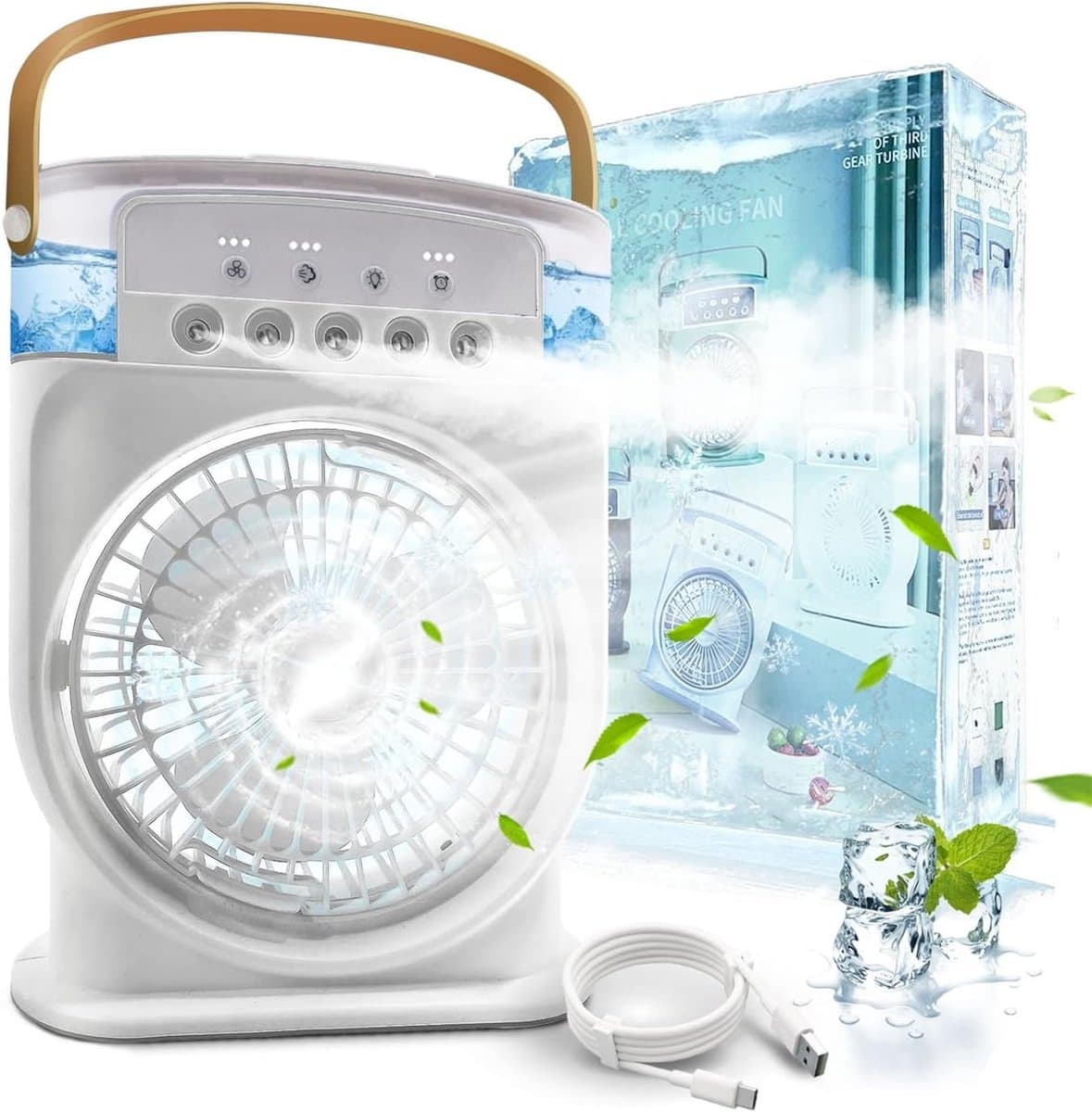 Mobiele Airco - Airconditioning - Ventilatoren - Airco Zonder Afvoerslang -Wit — afbeelding 1