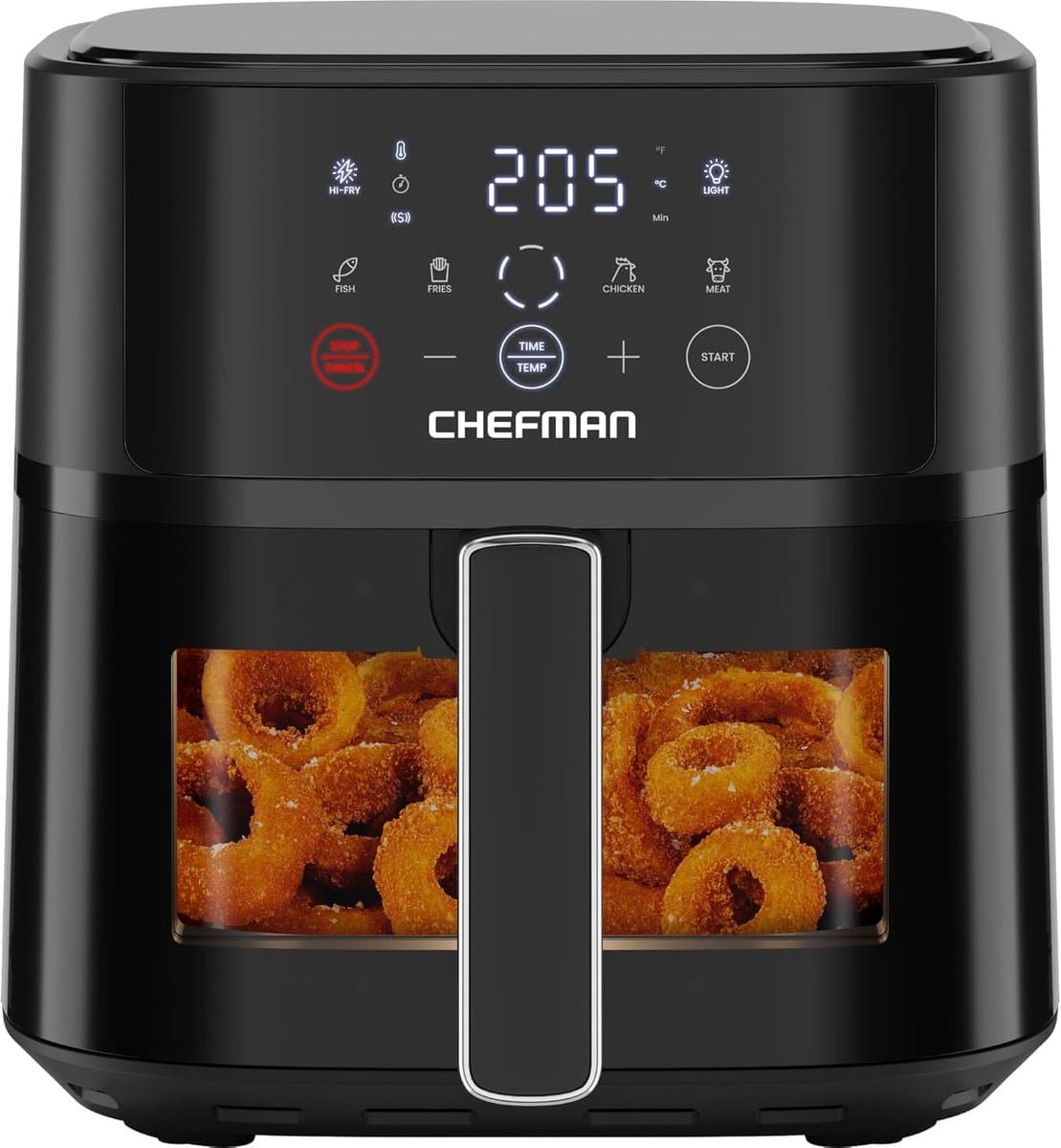 Digitale Heteluchtfriteuse - Compacte Airfryer - Snel Gezond Koken - Kijkvenster en Hi-Fry - 57 Liter Capaciteit - Zwart — afbeelding 1