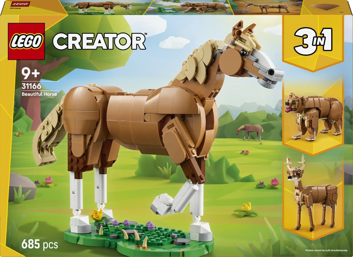 Lego Creator 3in1 31166 Prachtig Paard Bouwstenen — afbeelding 1