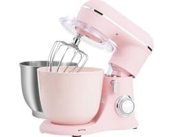 QUOVO® Mixer met mengkom - Mixer - Mixer met mengkom keukenmachine - donkerroze - 22cm x 36cm x 33cm; 4.25 kg