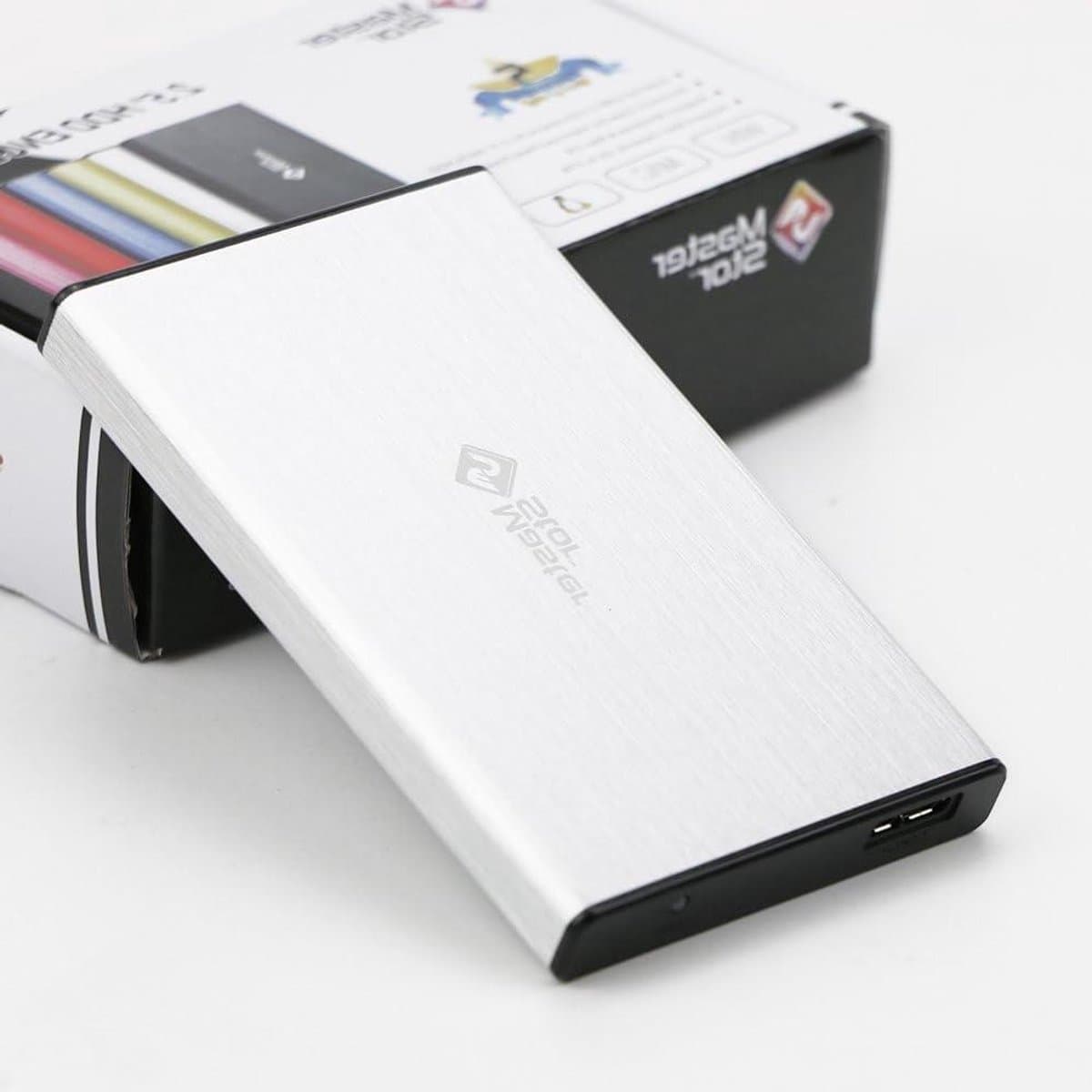 Draagbare Harde Schijf - Externe Opslag - Bestanden Opslaan - Supersnelle USB 3.0 - 25 inch - Zilver — afbeelding 1
