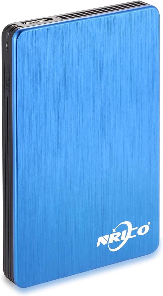 Externe Harde Schijf - Draagbare Opslag - Bestanden Opslaan - Snelle USB 3.0 - 500GB - Blauw — afbeelding 1