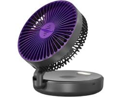 Luchtcirculator Ventilator - Stille Ventilator - Comfort Verhogend - Opvouwbaar Ontwerp - 172 cm Hoog - Grijs — afbeelding 1