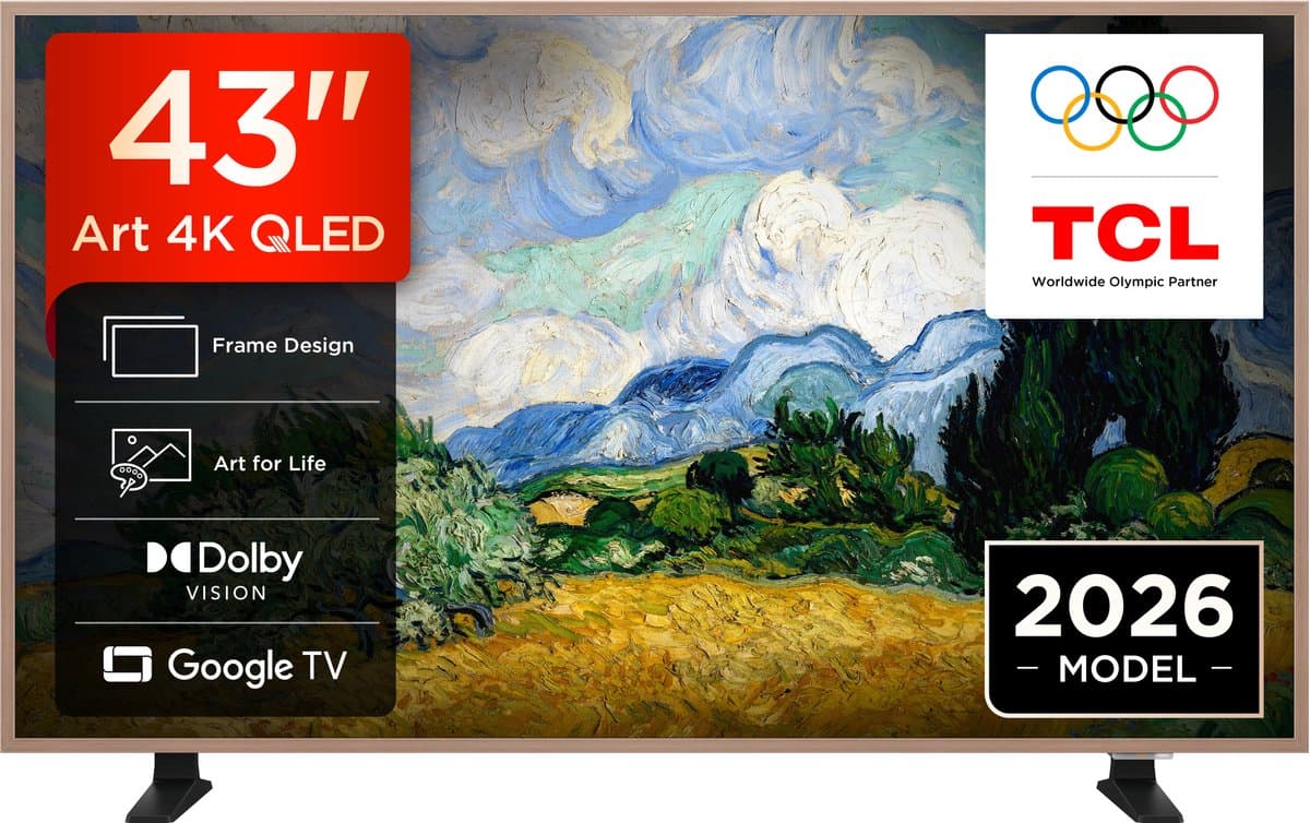 TCL 43A400 Pro - 43 inch - 4K QLED - 2026 - Smart TV - NXTVision - Art TV — afbeelding 1