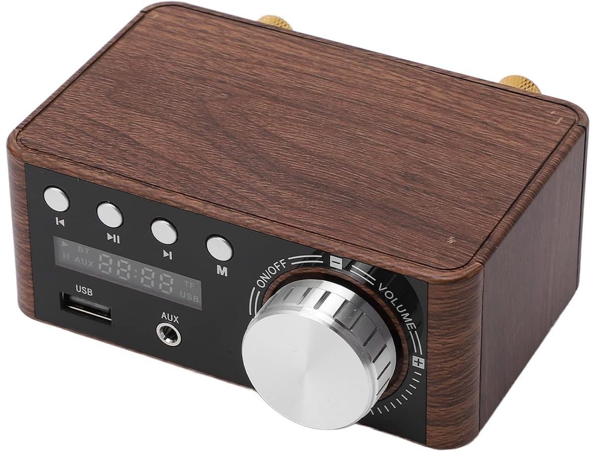 Krachtige Mini Audio Versterker 2.0 HiFi Stereo met Bluetooth 5.0 en USB Input — afbeelding 1