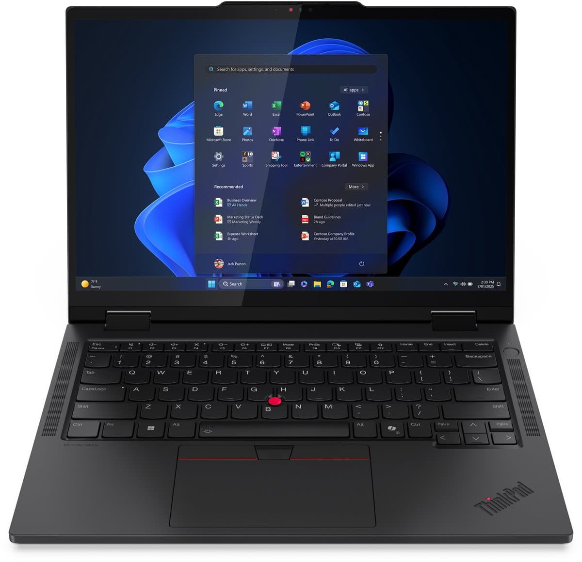 Lenovo ThinkPad T14s 2‑in‑1 Gen 1 - Intel Core Ultra 7 255U - 14 inch - 32G/1TB — afbeelding 1