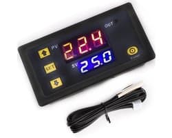 Digitale Temperatuurregelaar met LCD Display en Sensor - 24V 20A