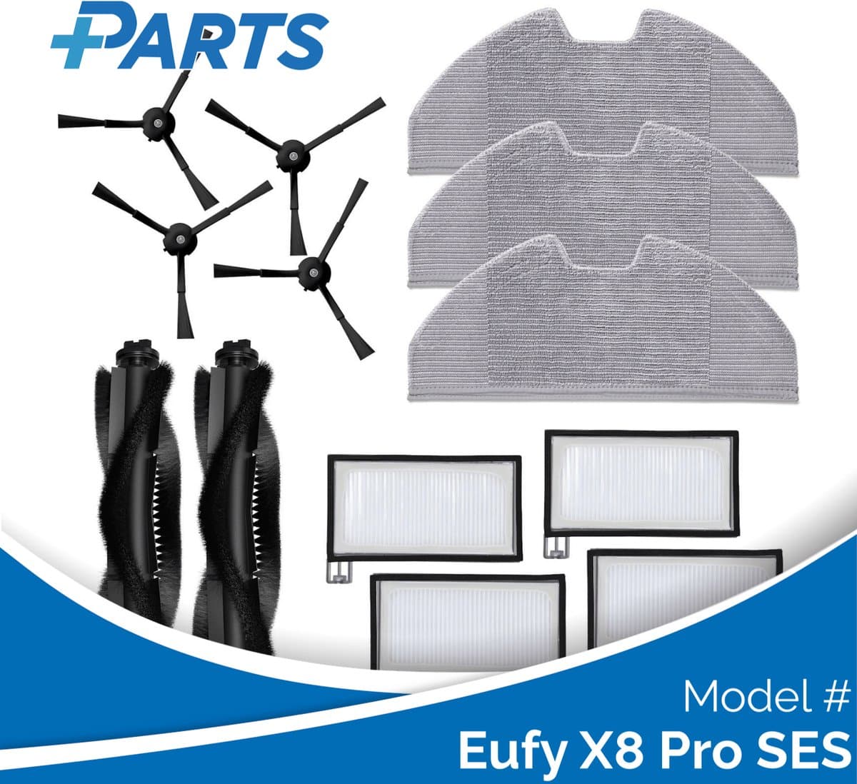 Eufy X8 Pro SES Onderhoudsset (Plus.Parts® alternatief voor T29F8011) — afbeelding 1