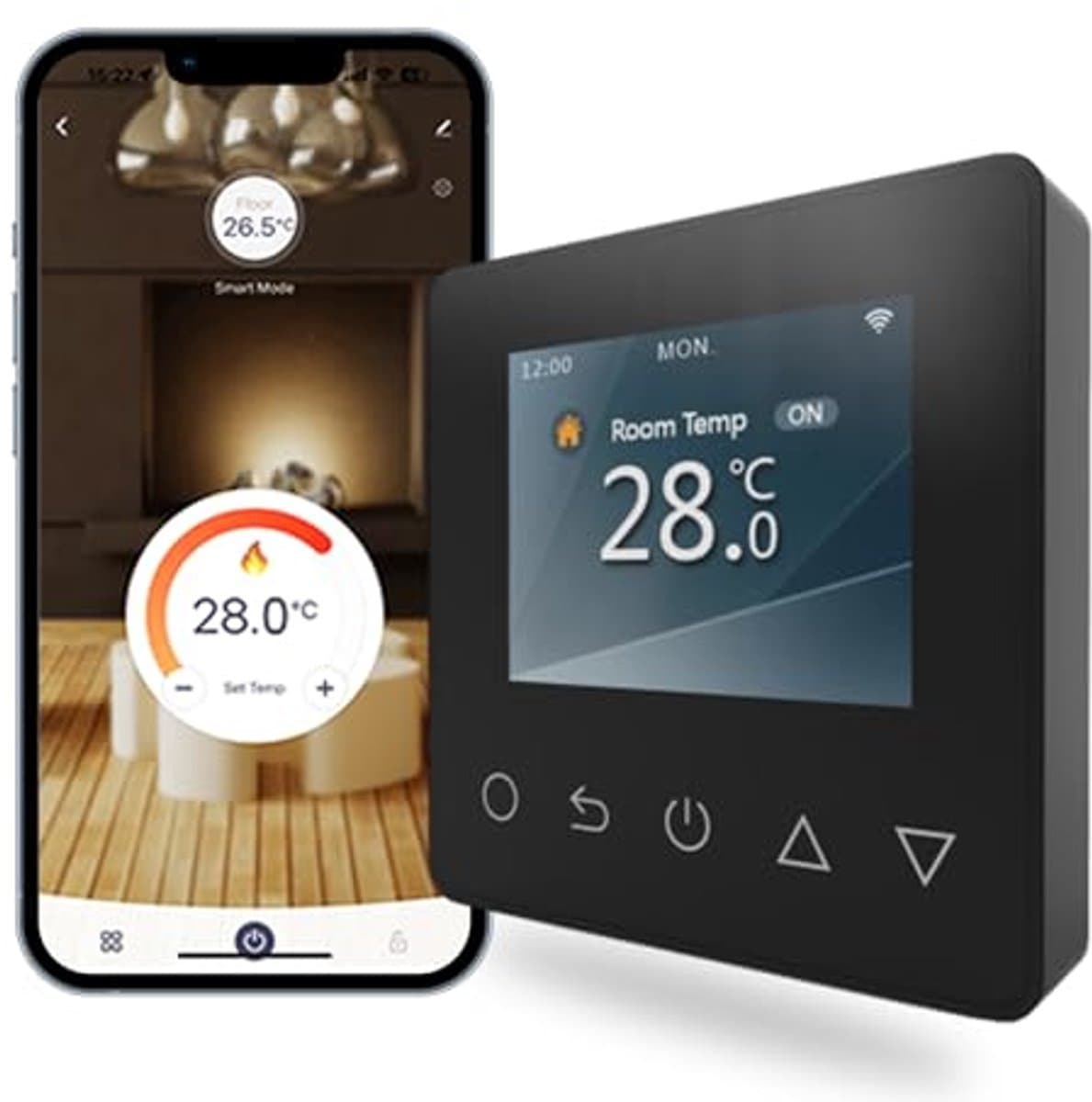 Digitale Thermostaat voor Vloerverwarming met Wekelijkse Programma's en Wifi — afbeelding 1