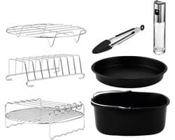 Cecotec Accessoireset voor friteuse olie vrij van 5 tot 6,5 l Cecofry Pack accessoires, 8 accessoires, antiaanbaklaag, vaatwasma