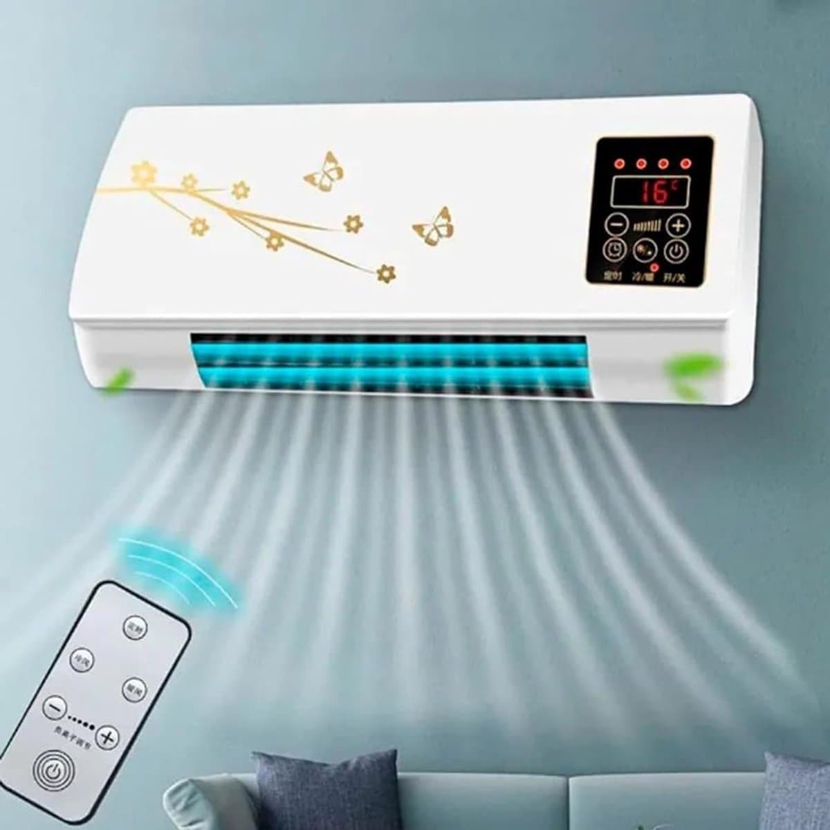 Draagbare Airco - Ventilator Verwarming - Ruimte Klimaat - 2-in-1 Functie - 11-20m² - Wit — afbeelding 1