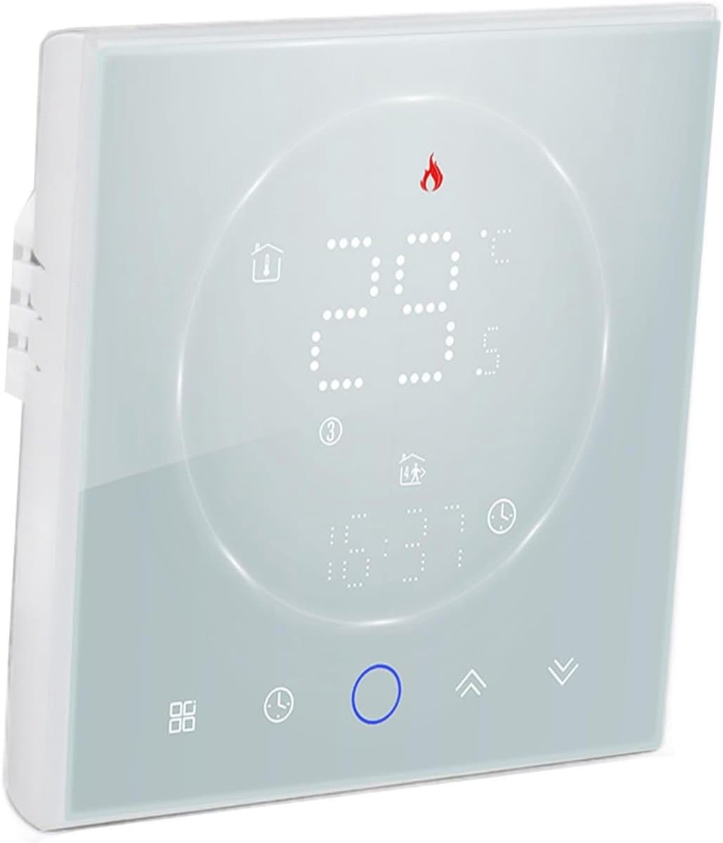 Slimme Thermostaat - Programmeerbare Regelaar - Comfort Verwarmen - Wekelijkse Planning - AC95-240V - Wit — afbeelding 1