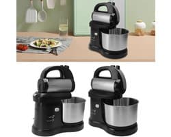 Elektrische Keukenmixer - Keukenklopper Mixer - Bakken en Koken - 500W Motor 5 Snelheden - 2.5 Liter Kom - Wit